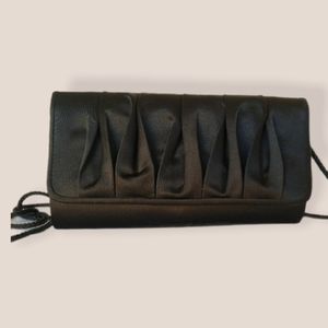 La Regale - Black Satin Clutch
